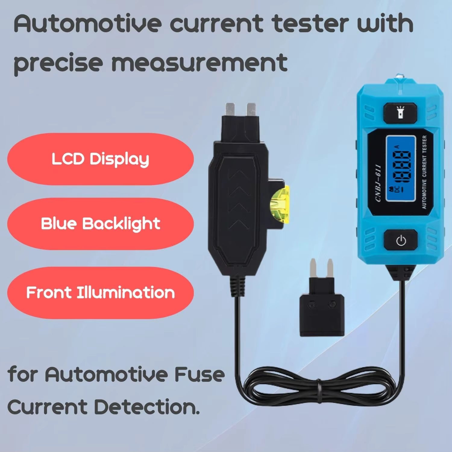 CNBJ-611 Fuse Current Tester – Säker och exakt strömmätning för fordon