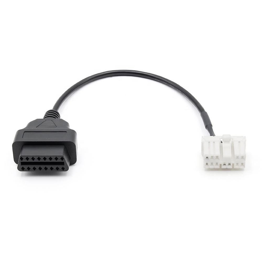 12-pin OBD2-kontakt till 16-pin OBD2 för Tesla Model S/X