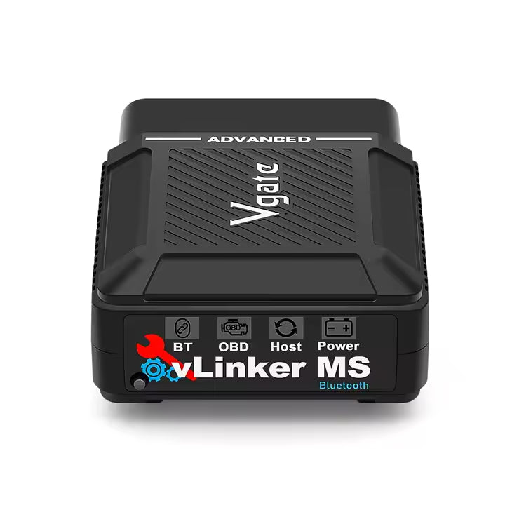 Vgate Vlinker MS ELM327 BT3.0 OBD2-adapter Bildiagnostikverktyg för Android iOS iPhone