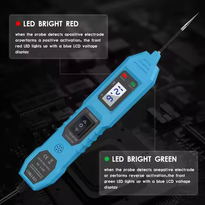 CNBJ-823 6–24V Smart Power Probe – Multifunktionellt testverktyg för fordons elsystem