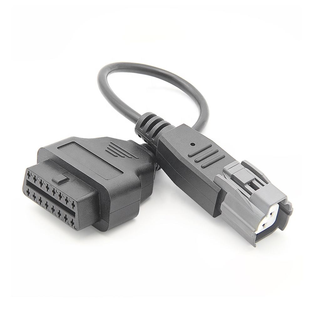 Motorcycle OBD2 Förlängningskontakt Diagnostikkabel 3PIN Yamaha