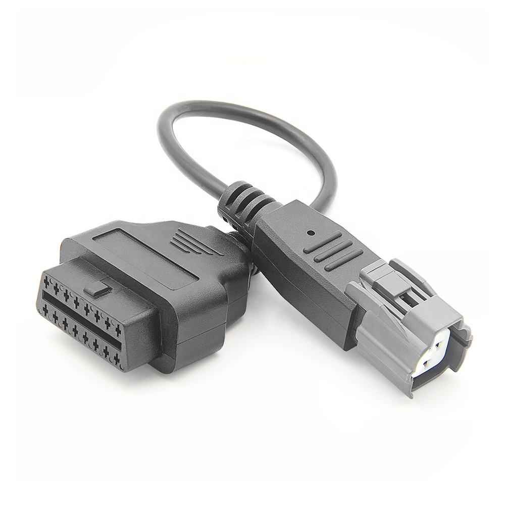 Motorcycle OBD2 Förlängningskontakt Diagnostikkabel 3PIN Yamaha