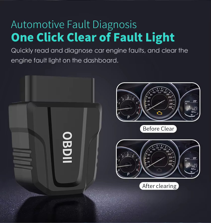 V011 OBD Home ELM327 OBD2 25K80 – Diagnosverktyg för alla bilar