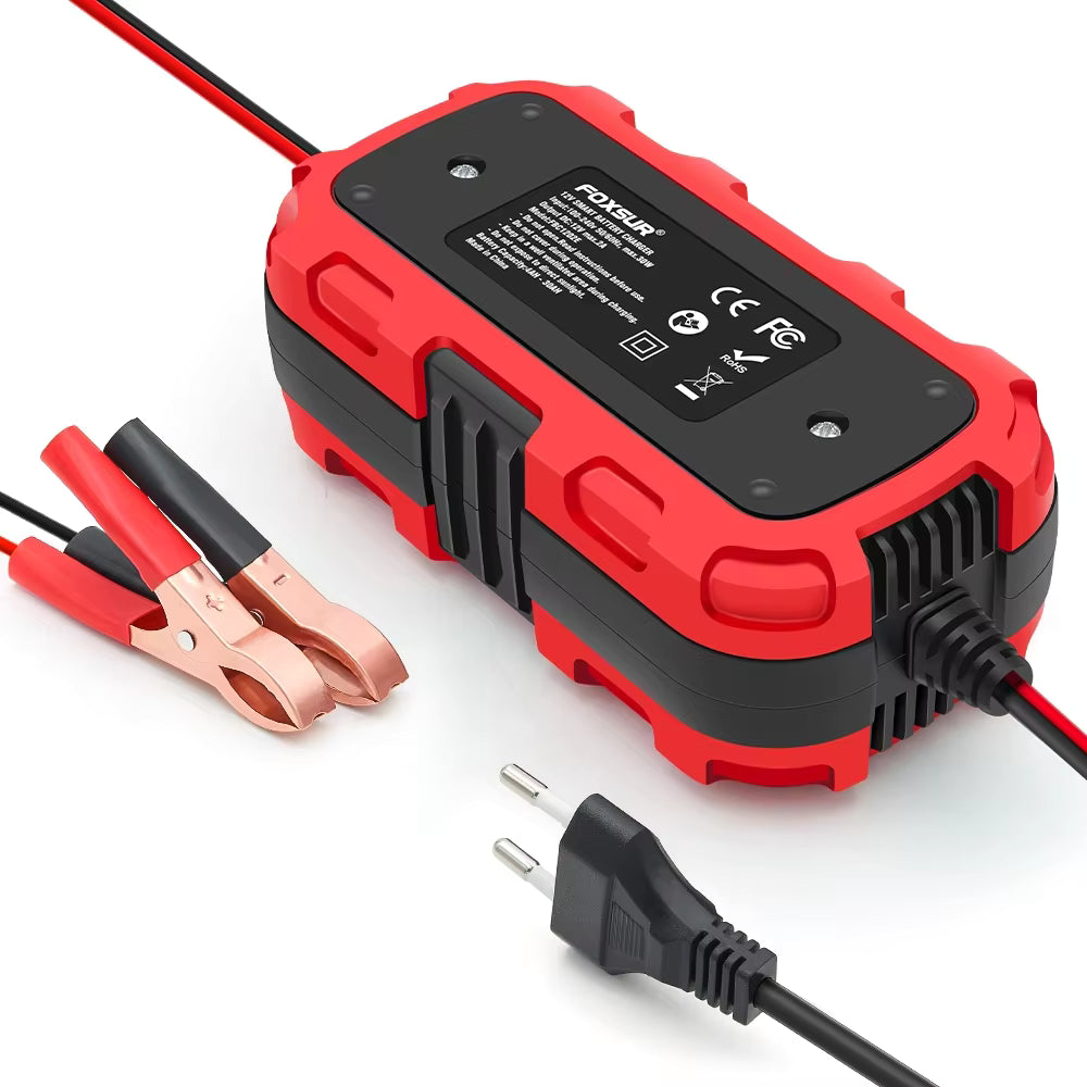 Pulse Repair 12V/2A blybatteriladdare (FOXSUR FBC1202E) Tillbehör