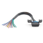 16Pin OBD2 Female Connector till Öppen OBD Kabeladapter Adapterkabel
