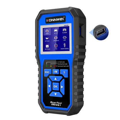 KONNWEI KW450 Full System OBD2 Scanner för VW och Audi