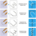 100pcs Plastsvetsningsspik 0.6mm 0.8mm för Plastsvetspistol