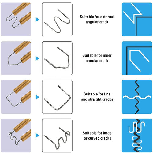 100pcs Plastsvetsningsspik 0.6mm 0.8mm för Plastsvetspistol