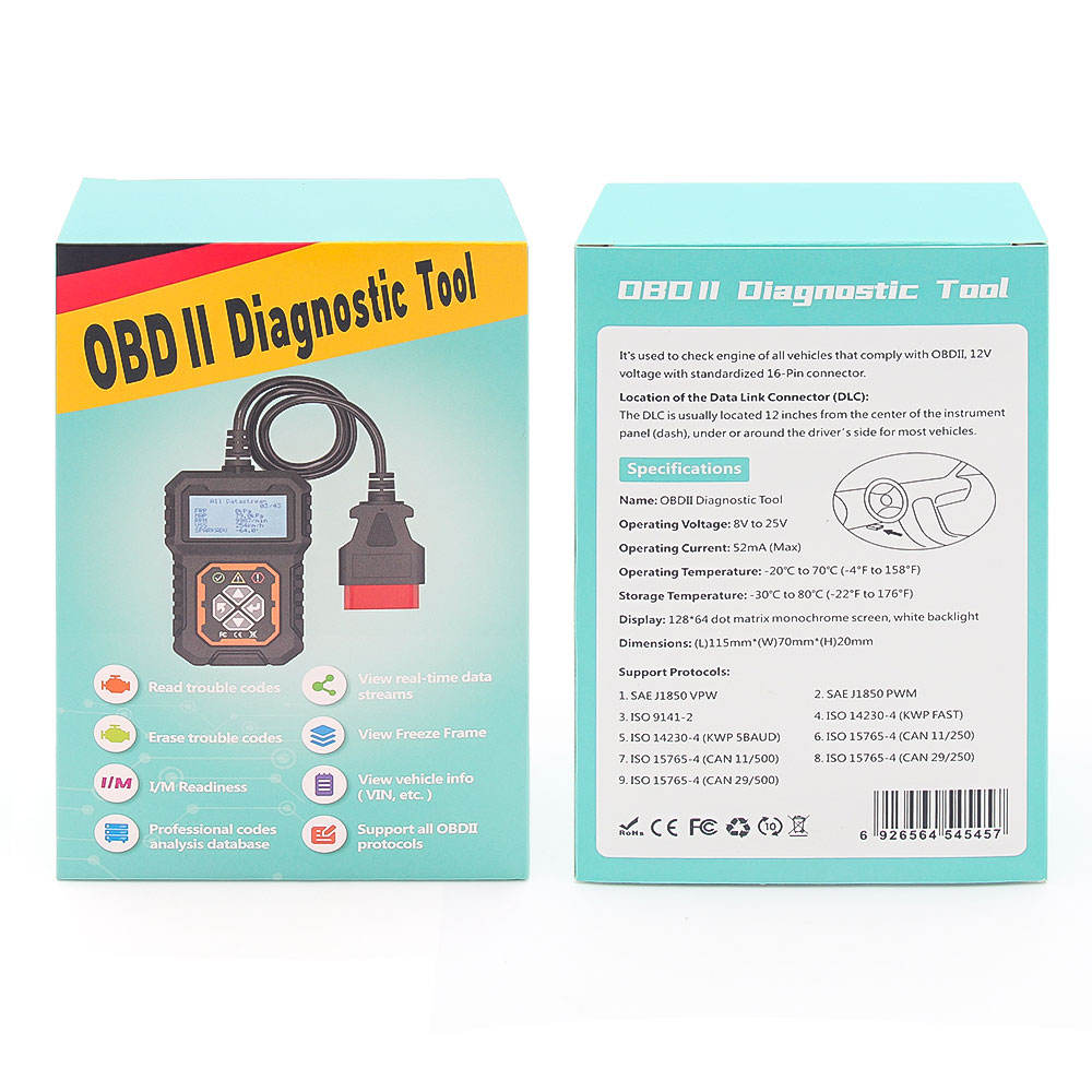 Quicklynks T31 OBD2 Bil Motorfelkodläsare