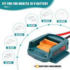 18V startkablar med “smart” klämmor (Milwaukee/Makita/Dewalt-interface)