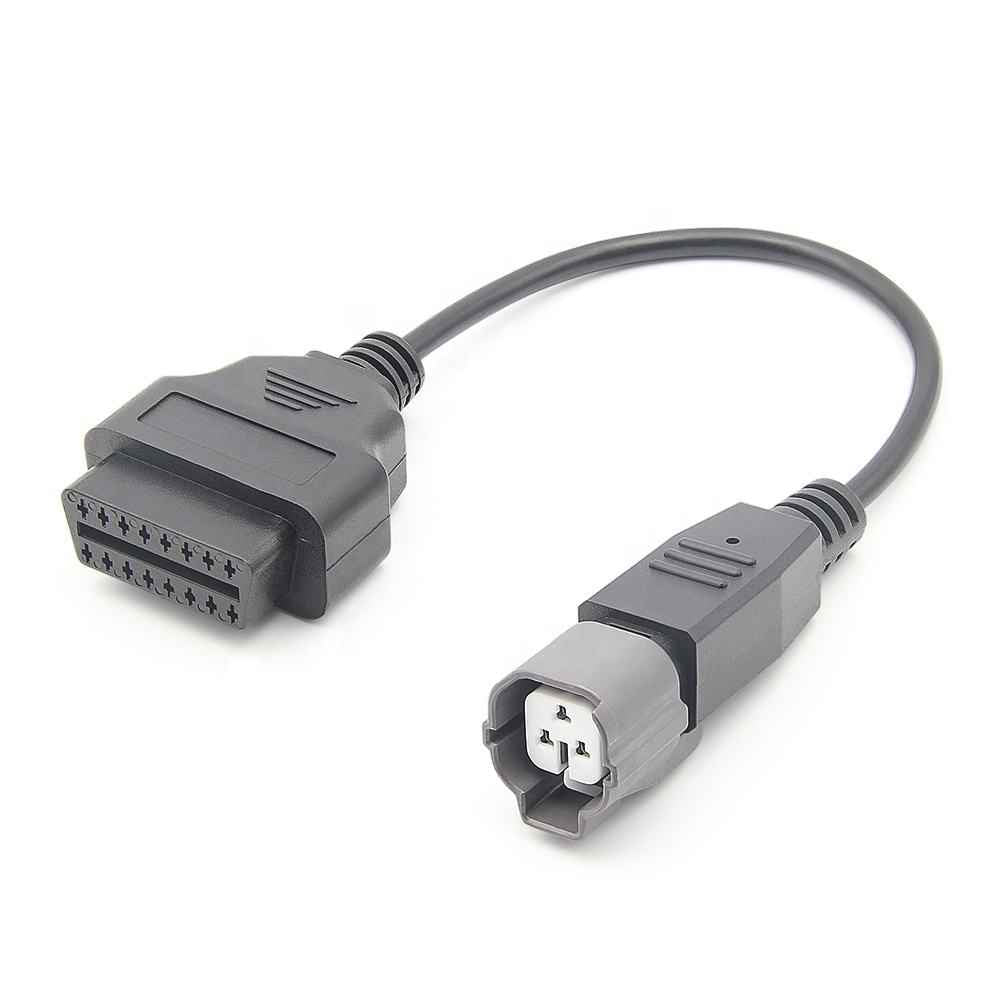 Motorcycle OBD2 Förlängningskontakt Diagnostikkabel 3PIN Yamaha