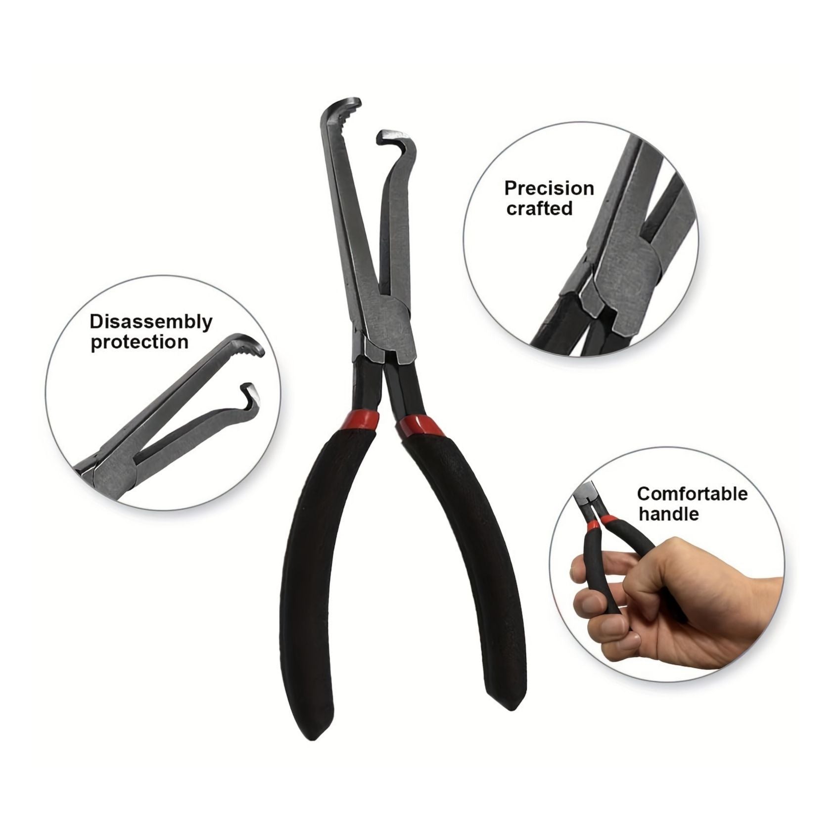 Electrical Disconnect Long Plug Removal Pliers – Kontakt- och kabelklämma borttagare för bil