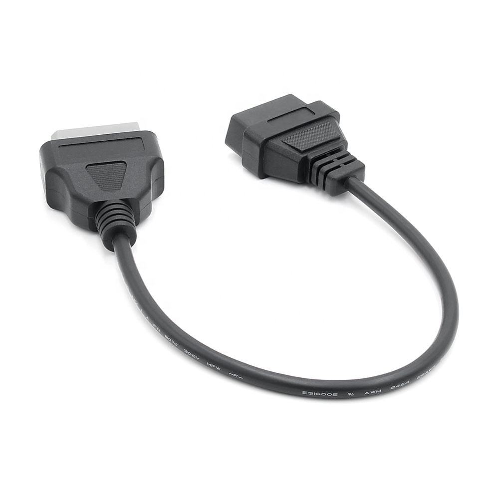 OBD1 till OBD2 Adapter 14 Pin till 16 Pin Diagnoskabel för Nissan