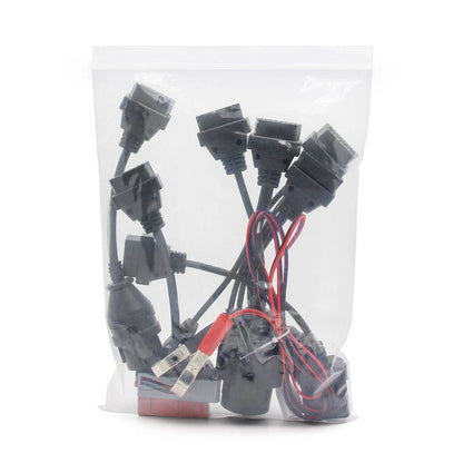 8-delars OBD-kontaktset för bilar – OBD2 och OBD1-adapter
