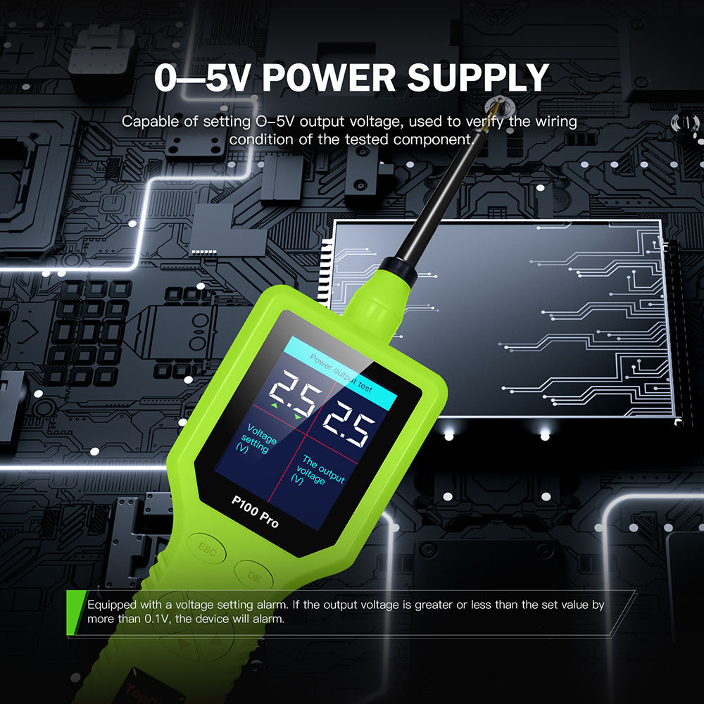 TopDiag Jdiag Power Probe P100 Pro - Elektrisk System Tester