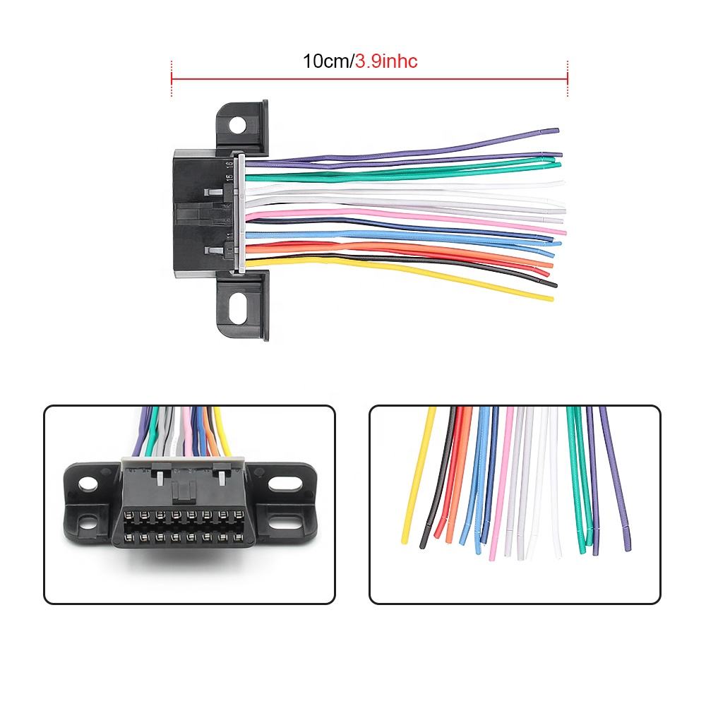 DIY 16PIN OBD2 Förlängningskabel med 16-pin Hona
