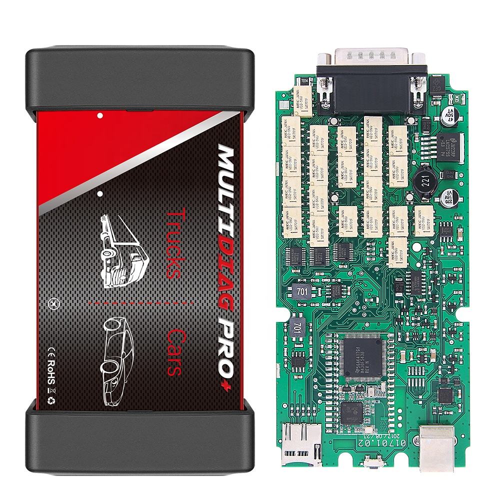 Multidiag Pro Plus 1PCB Trådlös TCS Multidiag Pro+ OBD2 Bil Diagnostikverktyg