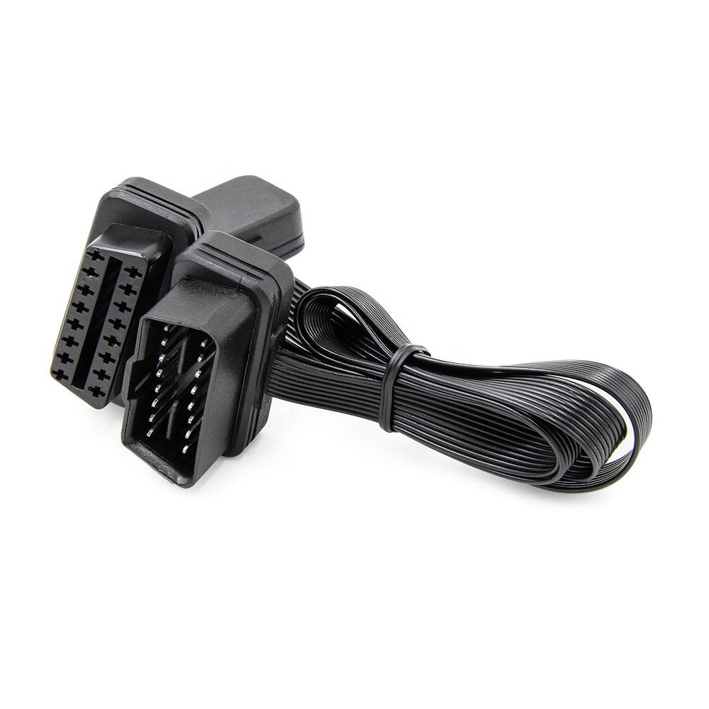 Y Type Flat OBD Obd2 Splitter Cable