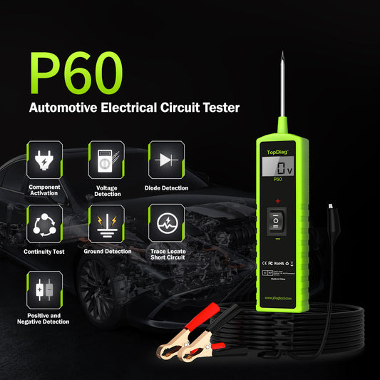 TopDiag P60 Bil Kretstestare 6-30V