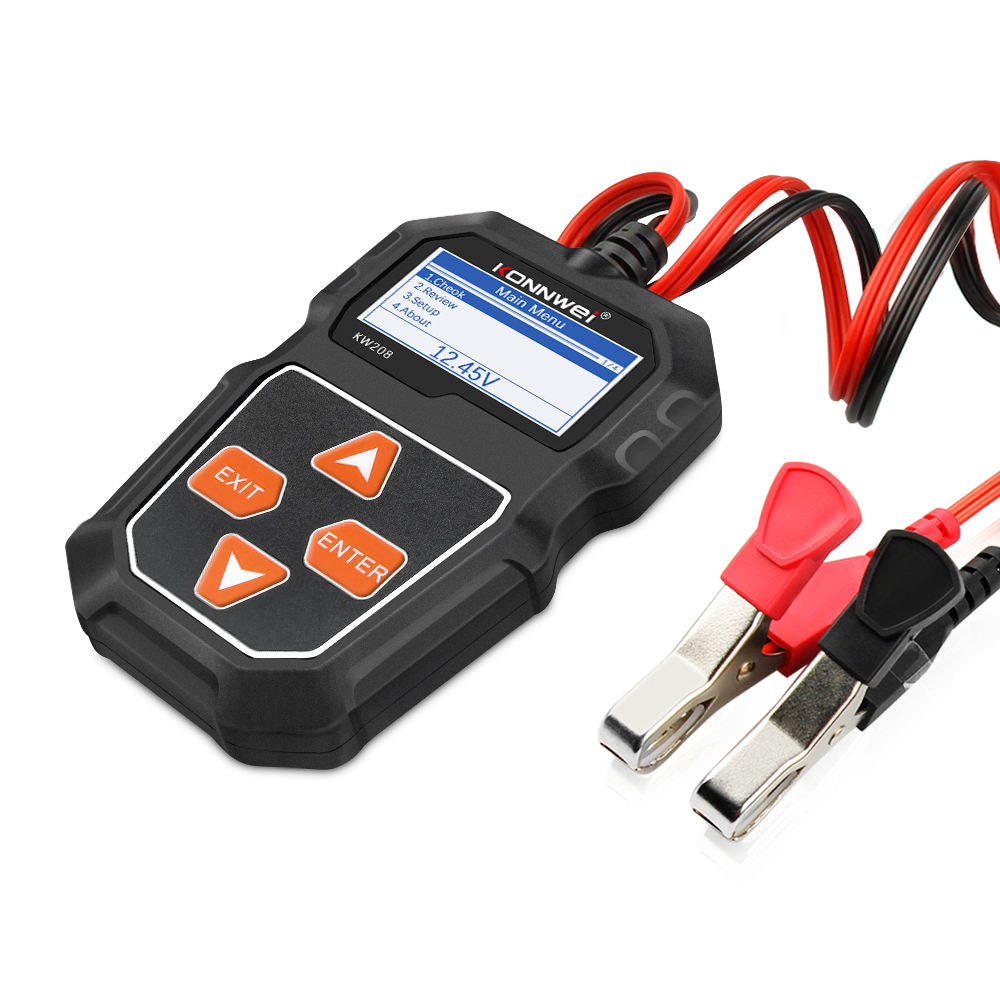 KONNWEI KW208 Batteritestare 12V Bilbatterianalysator