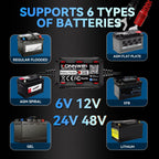 KONNWEI BK400 6-i-1 Bluetooth 5.2 Batterimonitor 3–60V – för 6V/12V/24V/48V