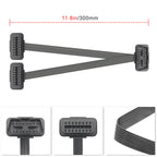 2 i 1 8 Pin OBD2 Förlängnings Y-Kabel för Bildiagnosverktyg