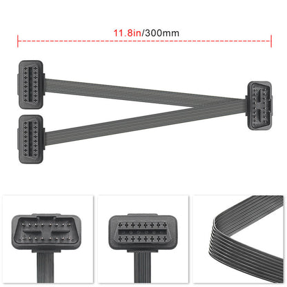 2 i 1 8 Pin OBD2 Förlängnings Y-Kabel för Bildiagnosverktyg