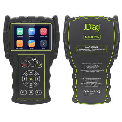 JDiag M100 Pro Universell Motorcykel OBD2 Diagnostik Scanner