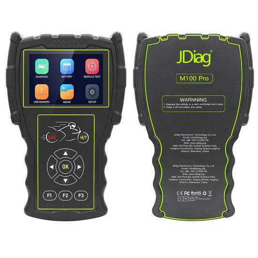 JDiag M100 Pro Universell Motorcykel OBD2 Diagnostik Scanner