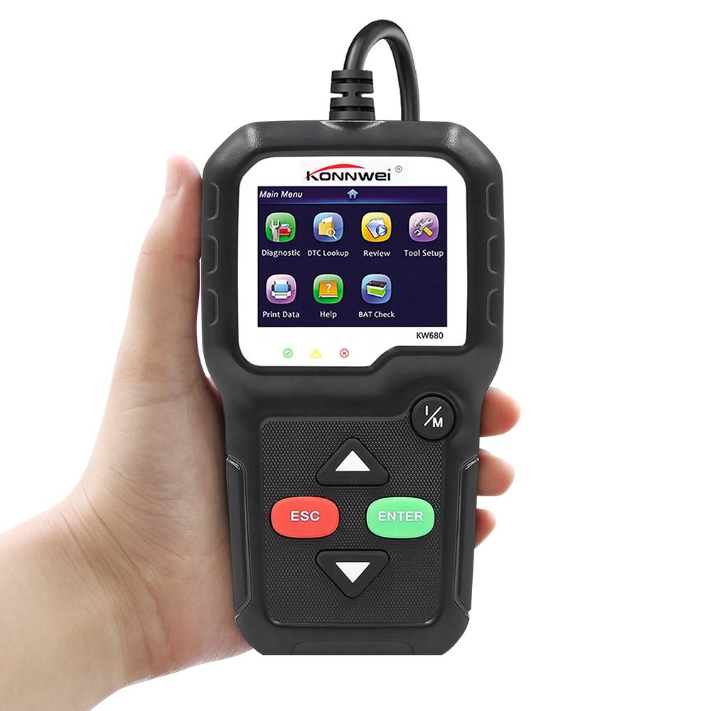 KONNWEI KW680 OBD2 Diagnostikverktyg - Läs och Rensa Felsökning
