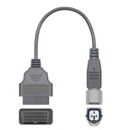 Motorcycle OBD2 Förlängningskontakt Diagnostikkabel 3PIN Yamaha Adapterkabel