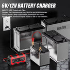 FOXSUR 6V/12V Smart Batteriladdare – Automatisk & Säker
