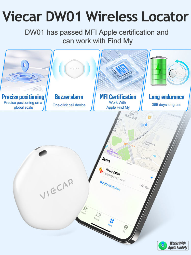 DW01 Bluetooth GPS Tracker för Bil och Motorcykel