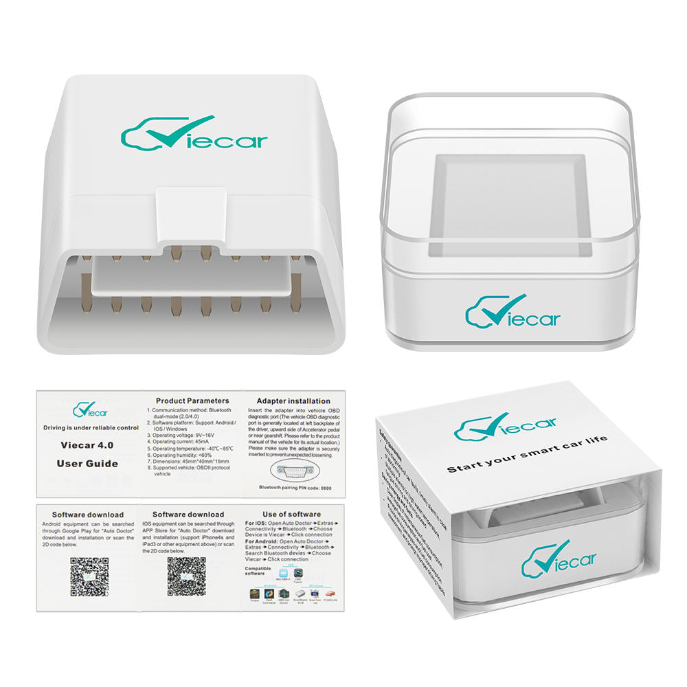 Scanner Automotriz VC100 OBD2 Elm327 Viecar Bluetooth 4.0