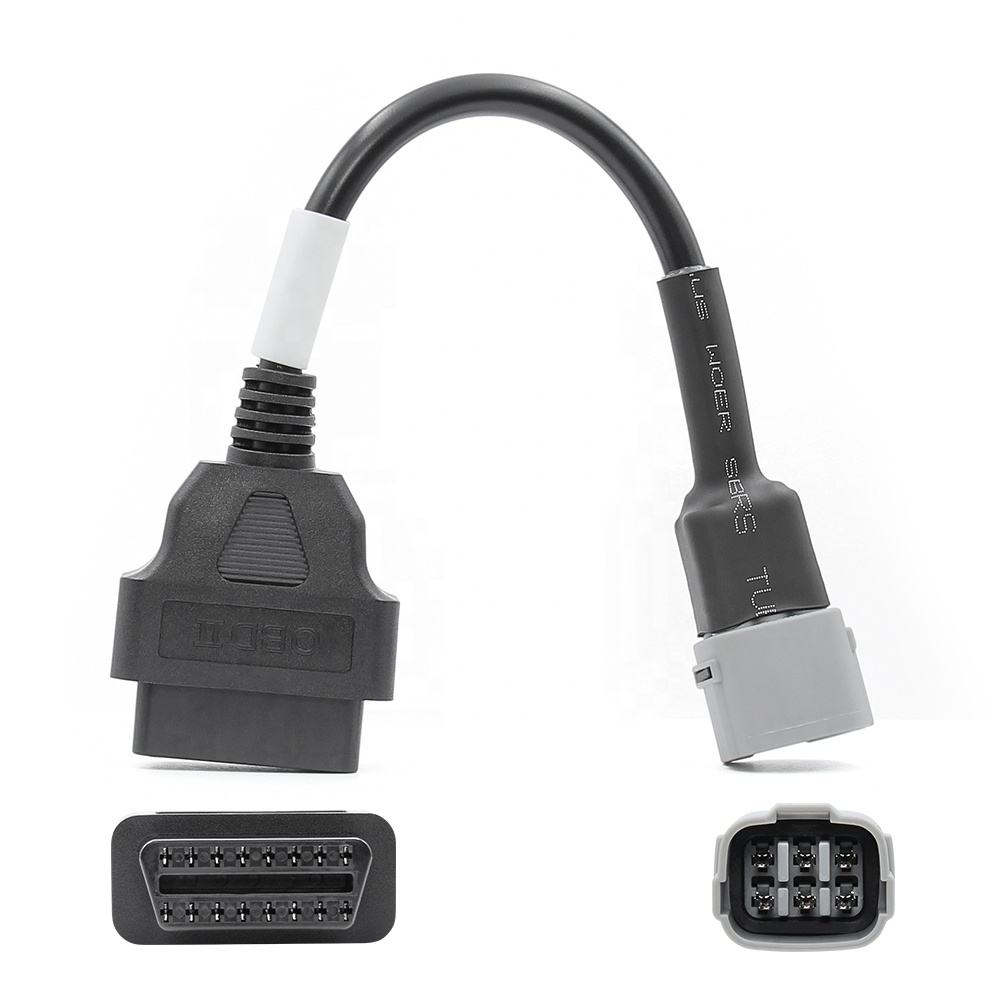Motorkabel för Suzuki 6pin Adapter till 16pin OBD2 Connector
