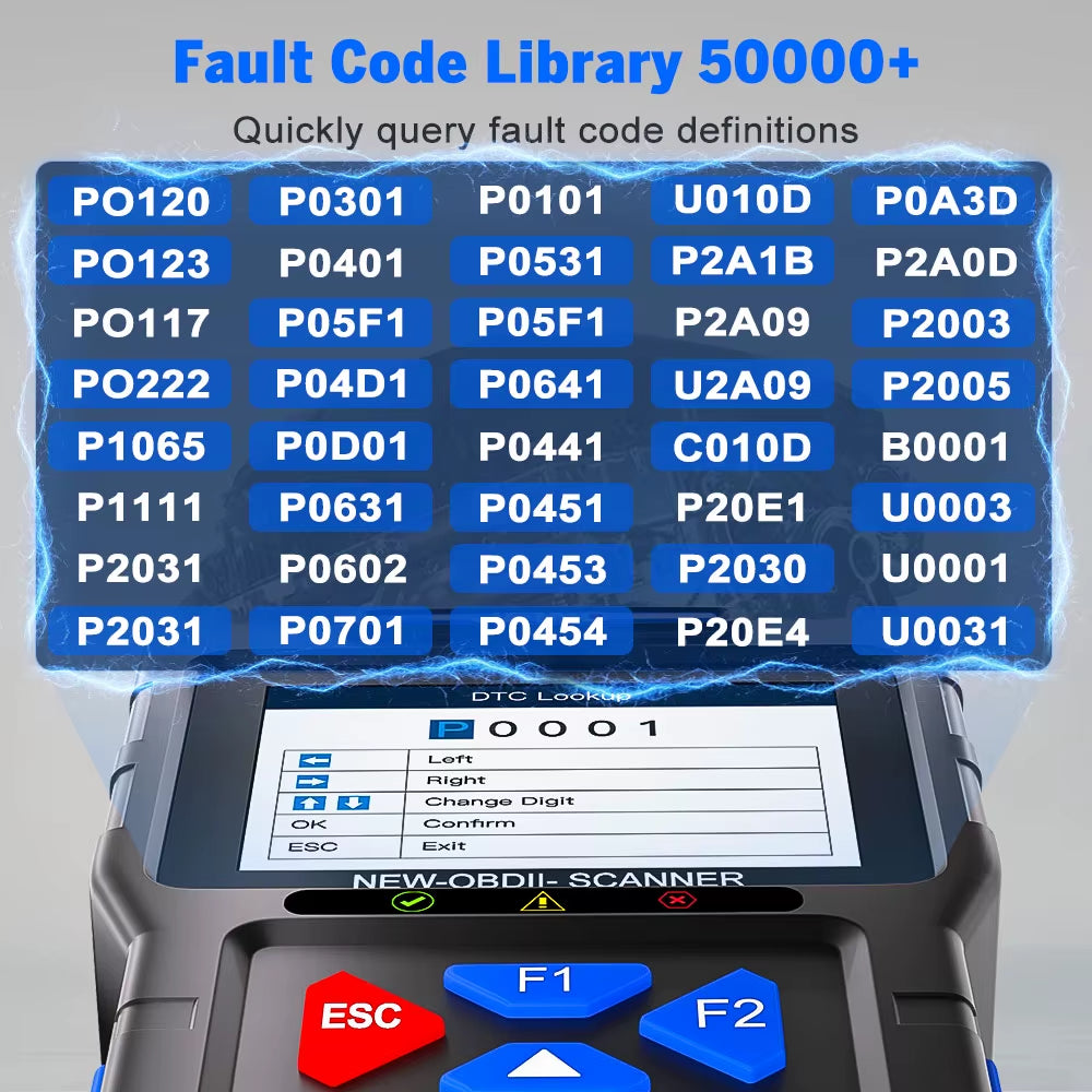 Felkodsläsare - JFIND JF700 PRO OBD2 Diagnosverktyg