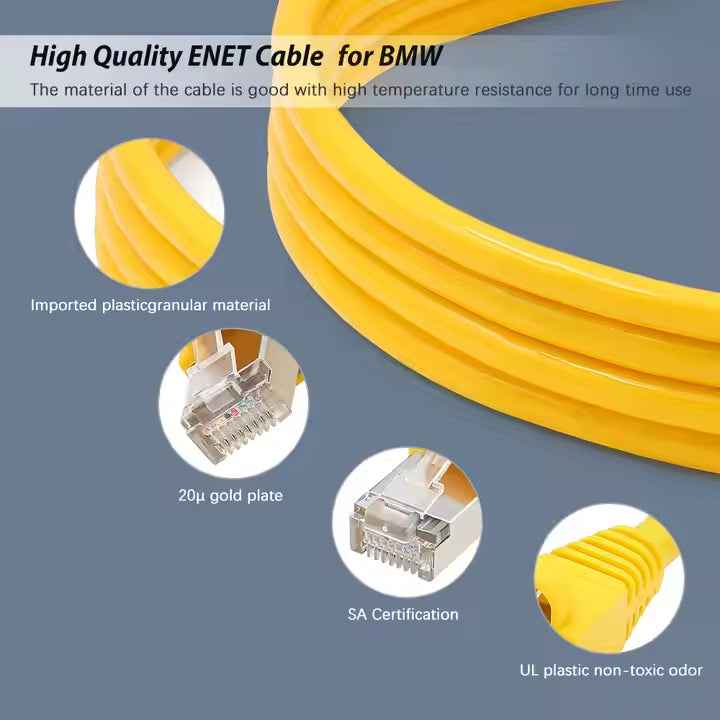 Diagnoskabel till BMW - Ethernet OBD Interface Cable E SYS ICOM Coding F-series BMW ENET