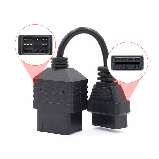 Toyota 17-Pin OBD1 till OBD2 16-Pin Adaptern