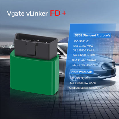 Vgate VLinker FD+ BT4.0 OBD2 Scanner för iOS Android