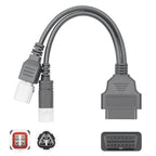 2 i 1 OBD2-kontakt för Yamaha motorcykel 3pin 4pin Adapterkabel