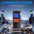KONNWEI SA500 2000A 12V – startbooster med kompressor + powerbank