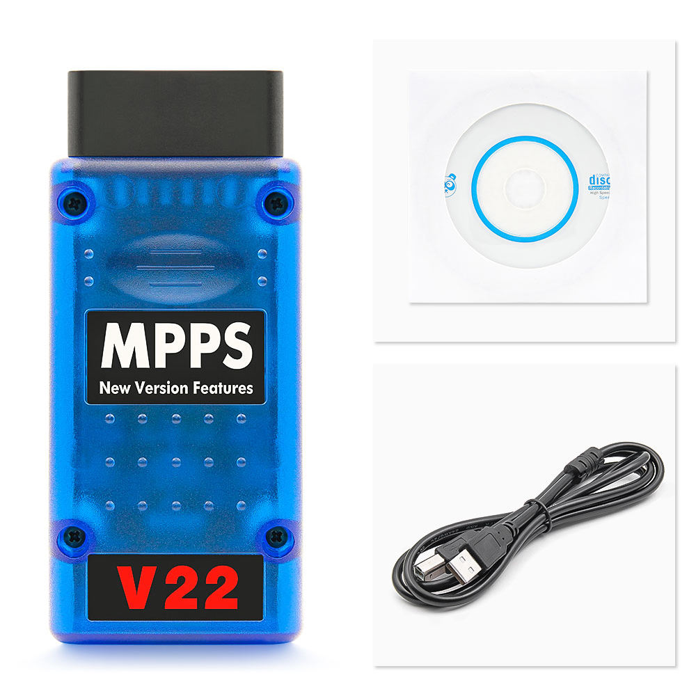 Unlimited Blue MPPS V22 Unlocked Cable - Multiboot Tricore