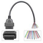 OBD2 16 Pin Female Connector till DIY Förlängningskabel
