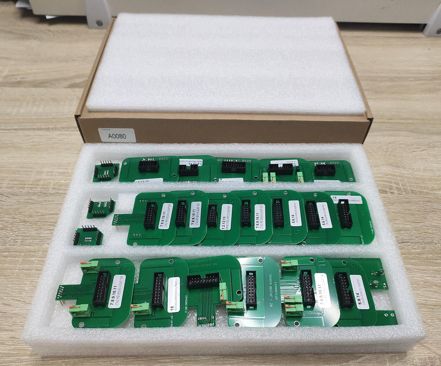 Full Set 22pcs BDM Adapters för ECU Programmering