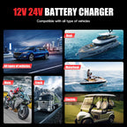 FOXSUR FAC-150 Smart Batteriladdare 12V/24V – 15A/5A