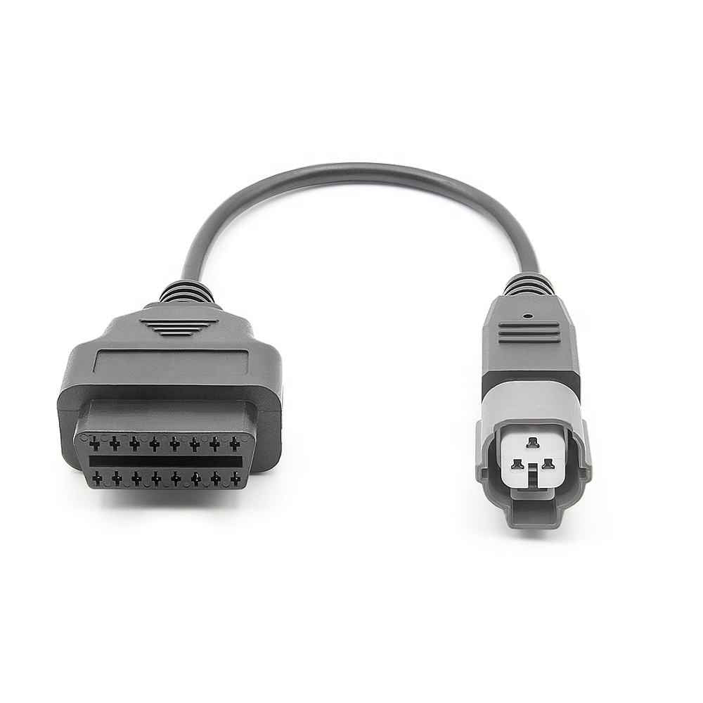 Motorcycle OBD2 Förlängningskontakt Diagnostikkabel 3PIN Yamaha
