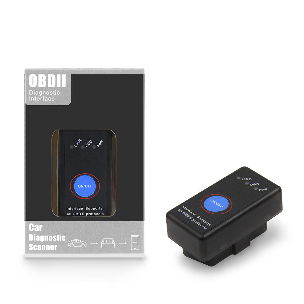Mini ELM327 OBD2 Scanner Trådlös V1.5 med Strömbrytare