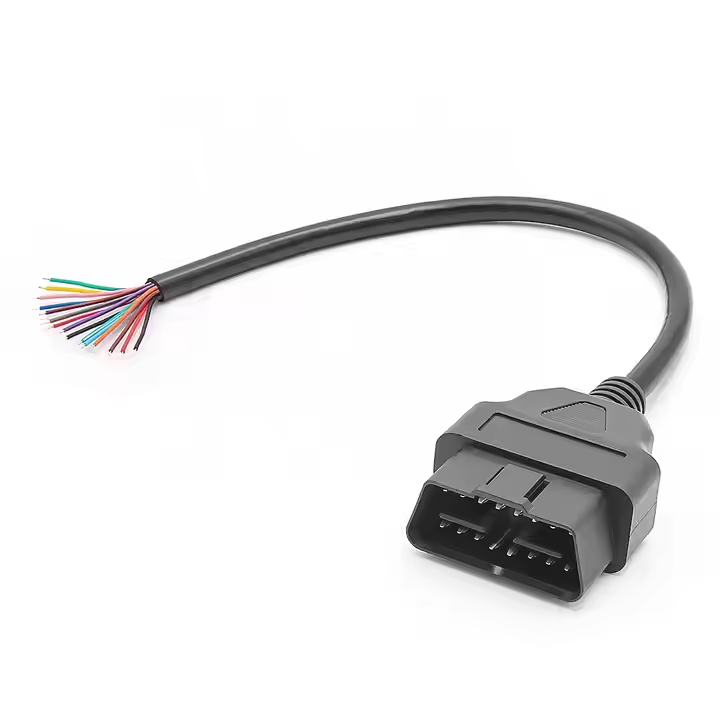 30CM OBD2 Förlängningskabel 16PIN Han till Hon