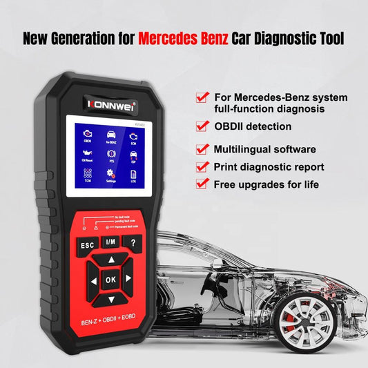 Konnwei KW460 OBD2 Bil Diagnos Scanner för Mercedes
