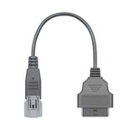 Motorcycle OBD2 Förlängningskontakt Diagnostikkabel 3PIN Yamaha Adapterkabel